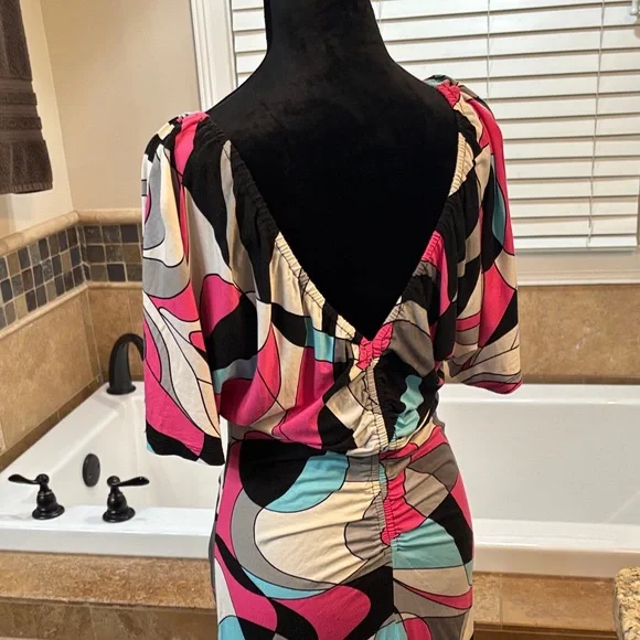 Cache Multicolor Ruched top - Picture 4 of 4